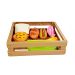 Súprava na krájania rýchleho občerstvenia - hot dog - na suchý zips